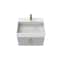 Castello Usa Amazon 24-inch Gray Vanity Set with White Top and Gold Handles CB-MC-24G-GLD-2056-WH - alternate 3